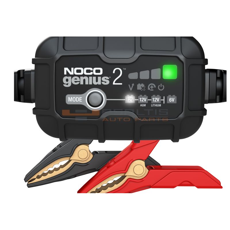 NOCO 6V/12V 2-Amp Smart Battery Charger (GENIUS2EU)